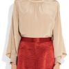 Temperley London Ravenna Bette Embroidered Silk Top in Beige (champagne) - Lyst