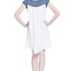 Thakoon Addition Ss Denim Knit Cape Back Dress in White (denim blue) - Lyst
