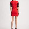 Tibi Ponte Colorblock Dress in Red - Lyst