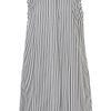 Topshop Striped Cotton Dress By Jw Anderson For Topshop in Black - Lyst