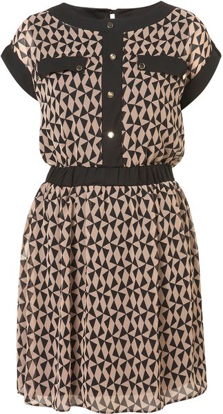 Topshop Abby Tea Dress By Love in Multicolor (multi) - Lyst
