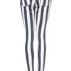 Topshop Stripe Print Jeans  in White (navy blue) - Lyst