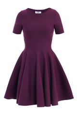 Yves Saint Laurent Skater Skirt Stretch Wool Dress