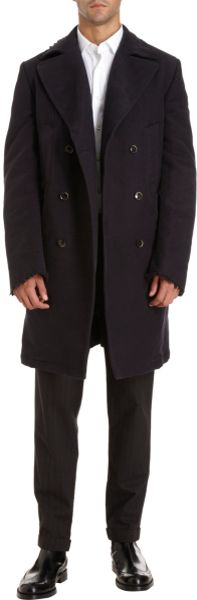 Dolce & Gabbana Double Breasted Peacoat in Blue for Men (navy) - Lyst