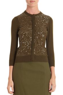 L'Wren Scott Sequin Front Button Cardigan - Lyst