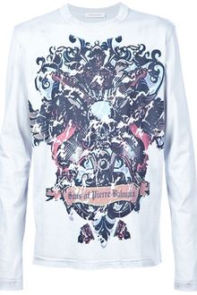 Pierre Balmain Printed Sweater - Lyst