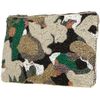 Topshop Beaded Organic Camo Clutch in Green - Lyst