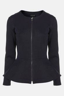 Topshop Peplum Jacket - Lyst