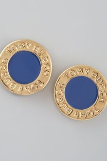 Tory Burch Cole Logo Stud Earrings  - Lyst
