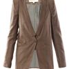 Vanessa Bruno Collarless Jacket in Beige (oatmeal) - Lyst