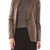 Vanessa Bruno Collarless Jacket in Beige (oatmeal) - Lyst