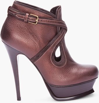 Yves Saint Laurent Black Leather Riding Boots - Lyst