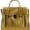 3.1 Phillip Lim Leather Tote in Gold - Lyst