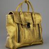 3.1 Phillip Lim Leather Tote in Gold - Lyst