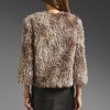 Anna Sui Mongolian Faux Fur Jacket in Animal (grey multi) - Lyst