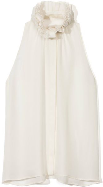 Honor Ss Sleeveless Ruffle Blouse - Lyst