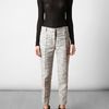 3.1 Phillip Lim Flecked Linencotton Cropped Trousers in Gray (white) - Lyst