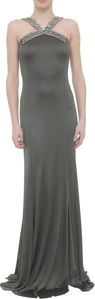 Amen Jersey Dress with Jewel Embroidery - Lyst