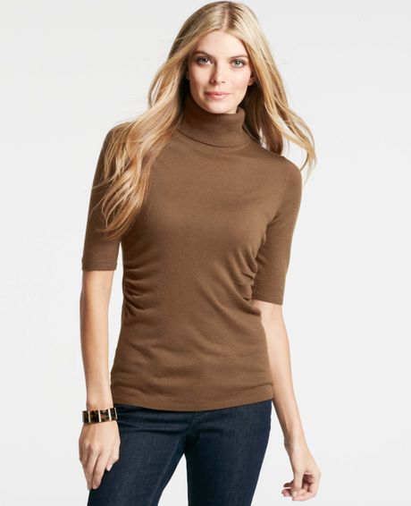 ruched turtleneck