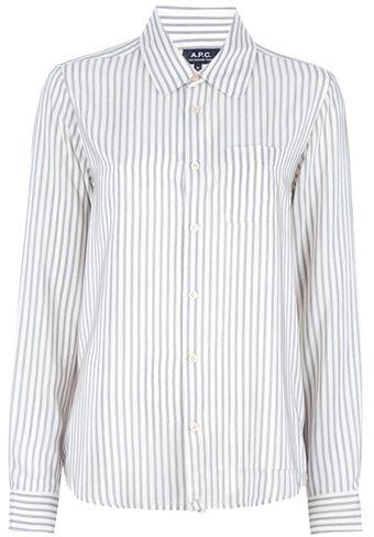 A.P.C. Striped Shirt - Lyst