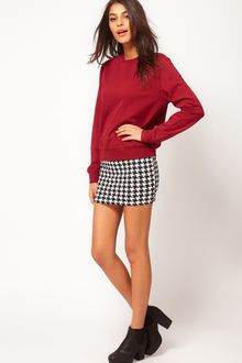 ASOS Collection Asos Mini Skirt in Dogtooth - Lyst