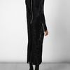 Balmain Devore Velvet Gown in Blue (midnight) - Lyst