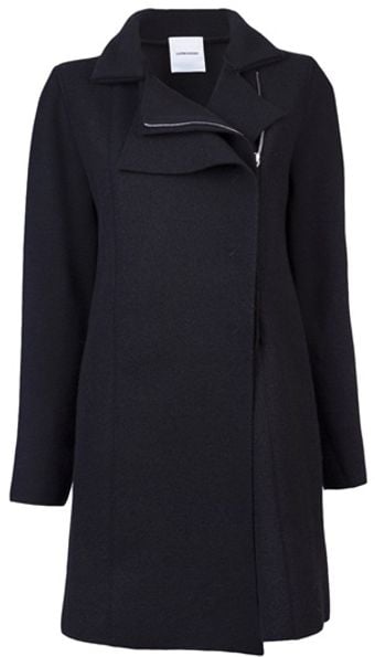 Costume National Pea Coat - Lyst