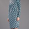 Diane Von Furstenberg Taisha Silk Printed Dress in Blue - Lyst