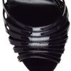 Gianvito Rossi Vernice Feather Timed Patent Leather Sandals in Black - Lyst