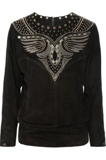 Isabel Marant Ostia Embellished Suede Top - Lyst