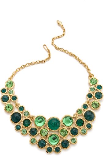 Kenneth Jay Lane  Cabochon Bib Necklace - Lyst