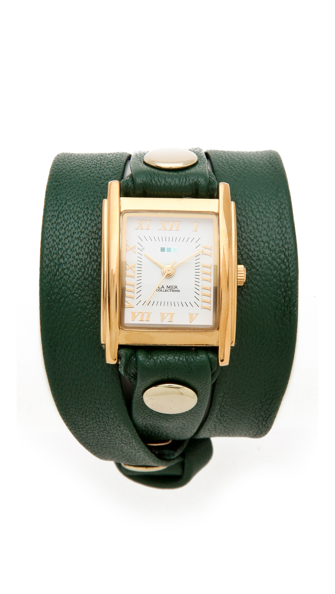 La Mer Collections Simple Wrap Watch in Green (emerald) Lyst