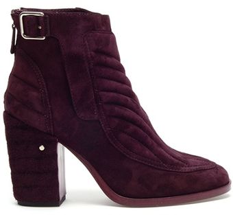 Laurence Dacade Barbara Quilted Suede Biker Boots - Lyst