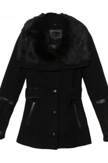 Mackage Fur Collar Coat - Lyst