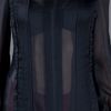 Mcq By Alexander Mcqueen Ruffle Blouse in Black - Lyst