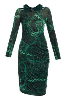 McQ by Alexander McQueen Chainprint Sbend Dress - Lyst