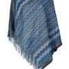 Missoni Zig Zag Poncho in Blue - Lyst
