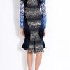 Peter Pilotto Cutout Paneled Dress in Blue - Lyst