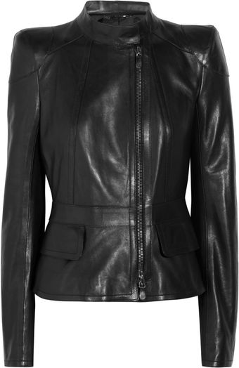 Roberto Cavalli Leather Jacket - Lyst