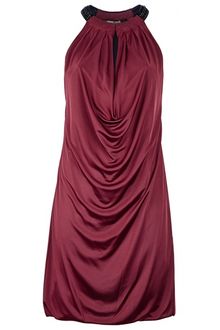 Roberto Cavalli Draped Dress - Lyst