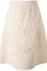 Stella McCartney Baroque Embossed Neoprene Skirt