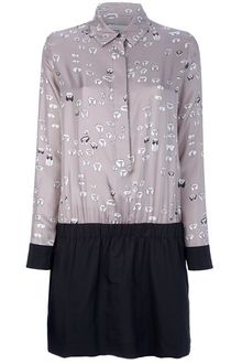 Victoria, Victoria Beckham Collar Dress - Lyst