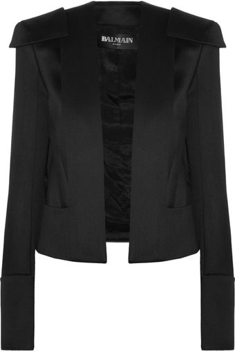 Balmain Structured Wool Jacket - Lyst