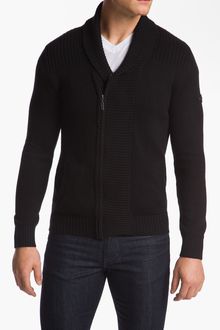 Ben Sherman Shawl Collar Zip Cardigan - Lyst