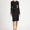 Donna Karan New York Sheer Inset Pencil Skirt in Black - Lyst