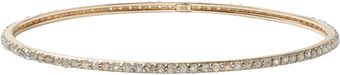 Maiyet Champagne Diamond Skinny Oval Bangle - Lyst