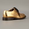 Marni Laminated Derby Brogue in Gold - Lyst
