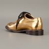 Marni Laminated Derby Brogue in Gold - Lyst