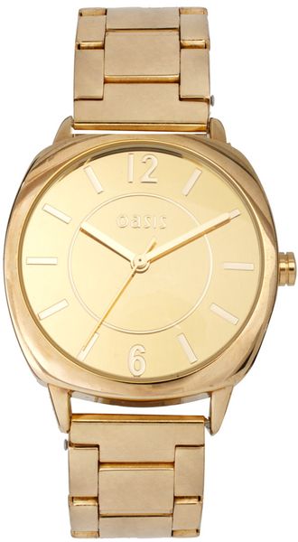 Oasis Gold Bracelet Watch with Square Face - Lyst