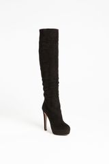 Prada Covered Platform Over The Knee Boot